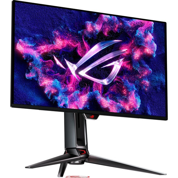 Οθόνη Asus ROG Swift OLED PG27UCDM 68,6 εκ. (26,5 ίντσες), μαύρη, UltraHD/4K, QD-OLED, AMD FreeSync Premium Pro, συμβατή με G-SYNC, πάνελ 240Hz