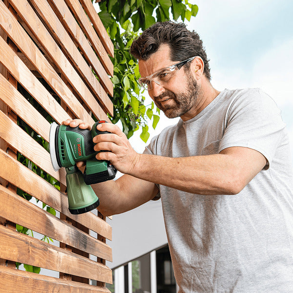Bosch Powertools Akku-Exzenterschleifer EasyOrbit 18V-10 solo, 18Volt (grün, ohne Akku und Ladegerät, POWER FOR ALL ALLIANCE)