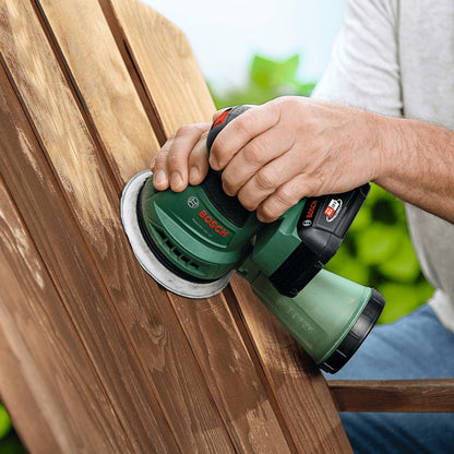 Bosch Powertools Akku-Exzenterschleifer EasyOrbit 18V-10 solo, 18Volt (grün, ohne Akku und Ladegerät, POWER FOR ALL ALLIANCE)