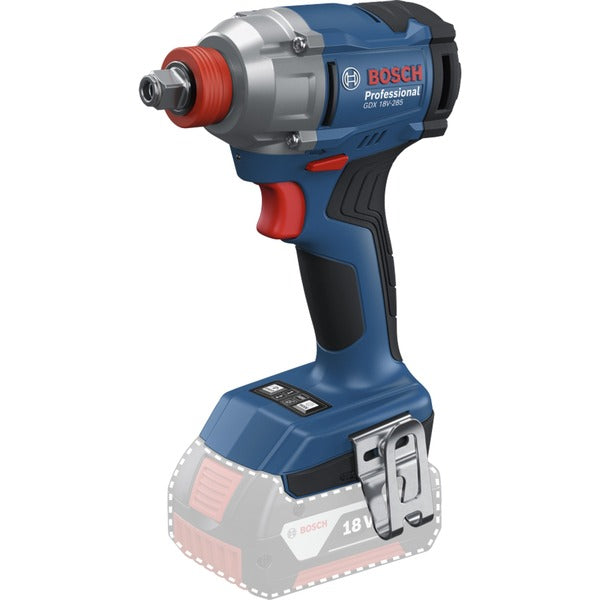 Bosch Powertools Akku-Schlagschrauber GDX 18V-285 Professional solo, 18Volt (blau, ohne Akku und Ladegerät, in L-BOXX)