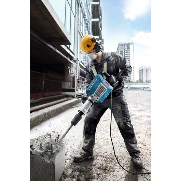 Bosch Powertools Abbruchhammer GSH 14 C Professional (blau, 1.750 Watt, Koffer)