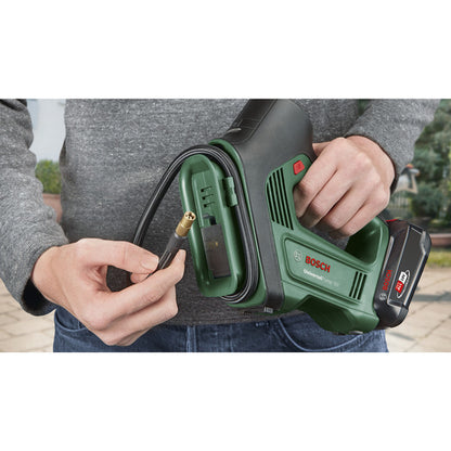 Bosch Powertools Akku-Luftpumpe UniversalPump 18V Set (grün/schwarz, Li-Ionen Akku 2,0Ah, POWER FOR ALL ALLIANCE)