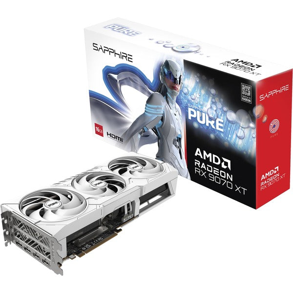 Sapphire Radeon RX 9070 XT Pure - Λευκή Κάρτα Γραφικών RDNA4 με GDDR6