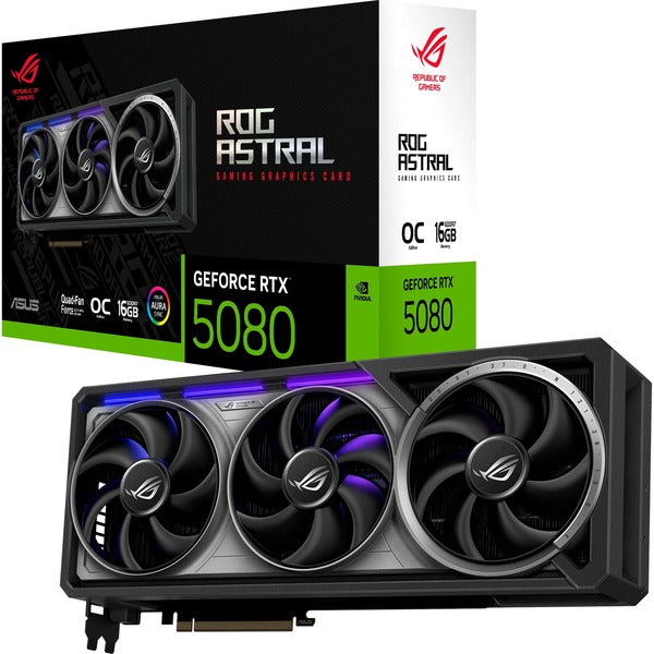 Κάρτα Γραφικών Asus GeForce RTX 5080 ROG ASTRAL GAMING OC (Τεχνολογία DLSS 4, 3x DisplayPort, 2x HDMI 2.1)