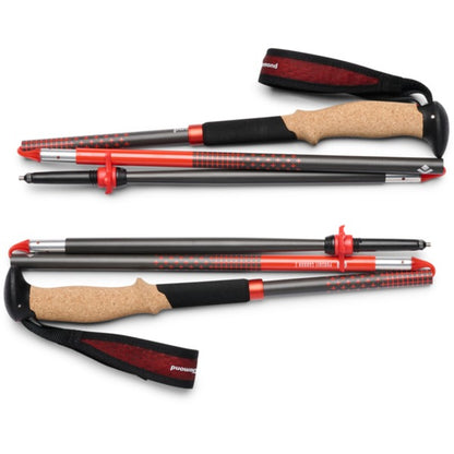 Black Diamond Treckingstöcke Pursuit Carbon Z (anthrazit/orange, 1 Paar, 125 cm)