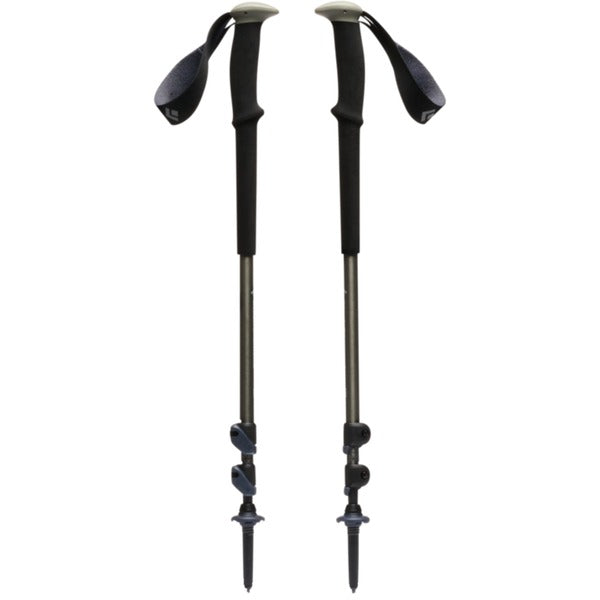 Black Diamond Trekkingstöcke Trail (schwarz/olivgrün, 1 Paar, 100-140 cm)
