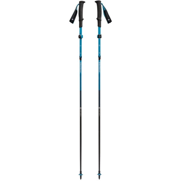 Black Diamond Trekkingstöcke Distance Carbon FLZ (anthrazit/blau, 1 Paar, 110-125 cm)