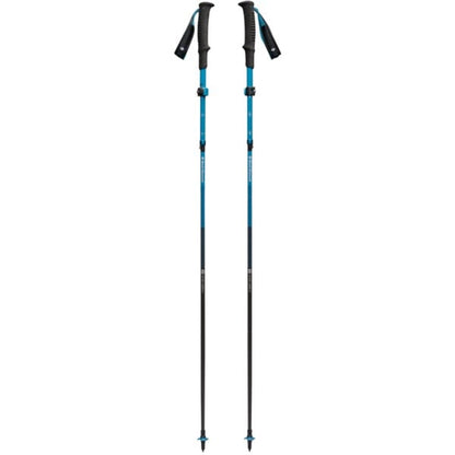 Black Diamond Trekkingstöcke Distance Carbon FLZ (anthrazit/blau, 1 Paar, 110-125 cm)