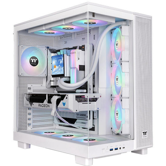 Thermaltake View 380 XL TG ARGB (Λευκό, Tempered Glass x 2)