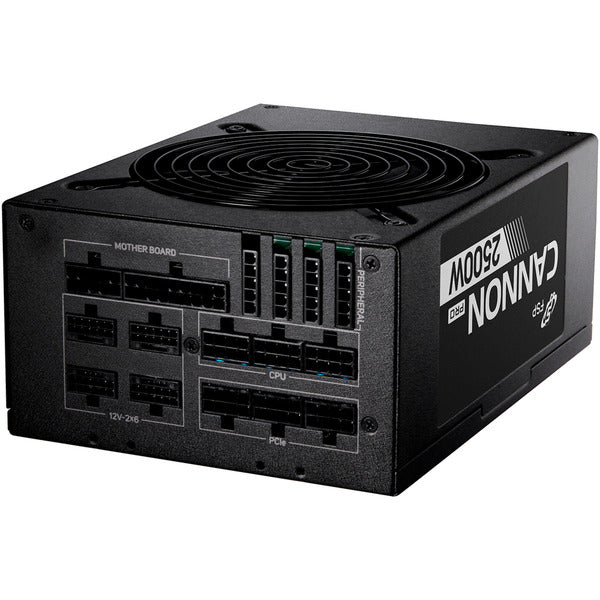 FSP CANNON PRO 2500 (schwarz, 4x 12-Pin, 3x PCIe, Kabelmanagement, 2500 Watt)