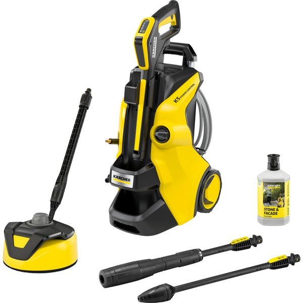 Kärcher K 5 Power Control Flex Home Pressure Washer (yellow/black, with Dirt Blaster and T 5 Surface Cleaner)