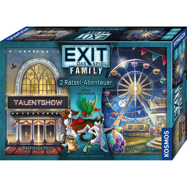 Kosmos EXIT Das Spiel Family 2: Backstage Boys/Jahrmarkt im Dunkeln