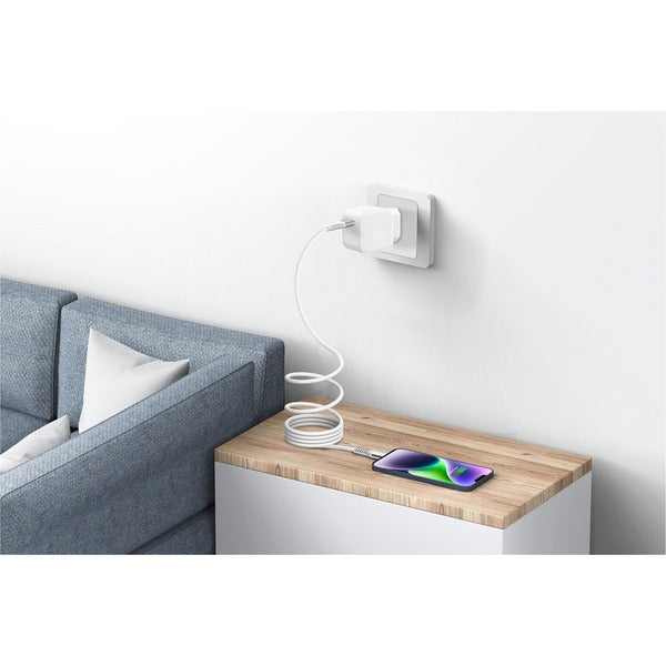 Nevox USB 2.0 Kabel, USB-C Stecker > USB-C Stecker 48V / 5A (weiß, 2 Meter, PD 3.1, Laden mit bis zu 240 Watt, magnetisch aufrollbar)