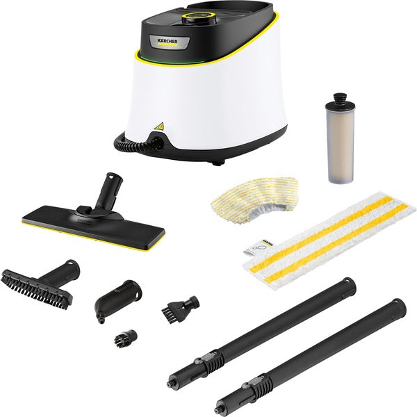 Kärcher SC 3 Deluxe EasyFix (White/Black, 1900 Watts, with EasyFix Floor Cleaning Set)