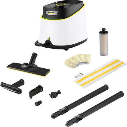 Kärcher SC 3 Deluxe EasyFix (White/Black, 1900 Watts, with EasyFix Floor Cleaning Set)