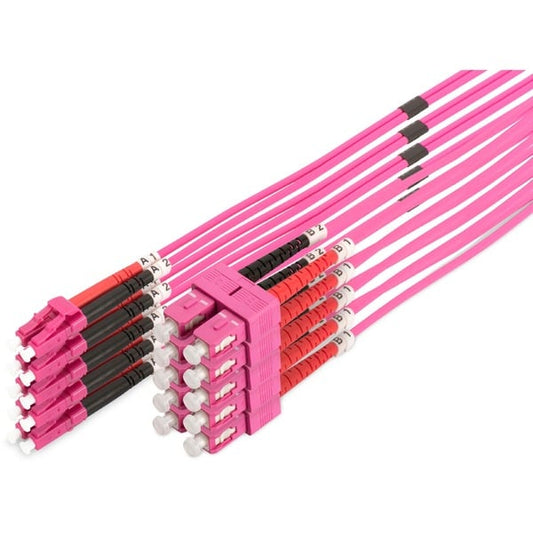 Digitus LWL Patchkabel Duplex LC > SC Stecker Multimode OM4 (3 Μέτρα)