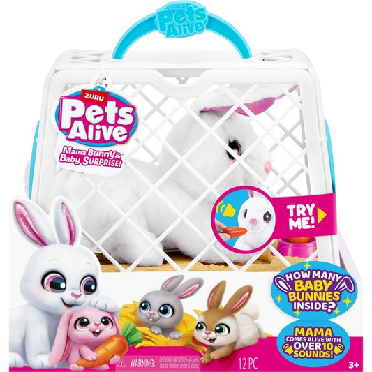 ZURU Pets Alive - Mama Bunny & Baby Surprise