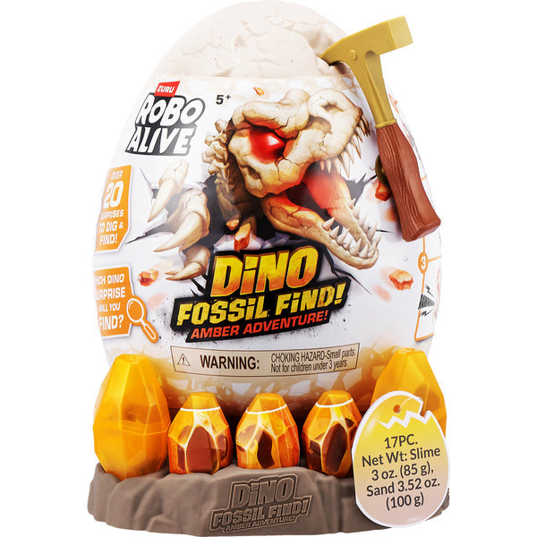 ZURU Robo Alive - Dino Fossil Find Amber Adventure