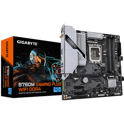 GigaByte B760M GAMING PLUS WIFI DDR4 (Μαύρο/Ασημί)