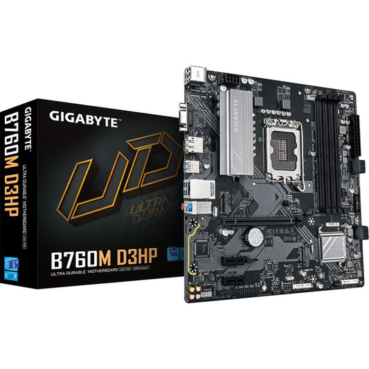 GigaByte B760M D3HP Motherboard (Μαύρο/Γκρι)