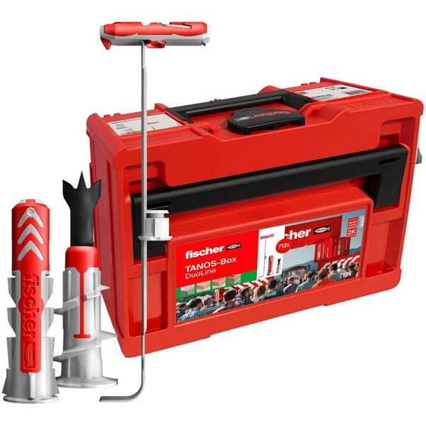 Fischer Dübel DuoLine Tanos-Box M173 (Σκούρο Γκρι/Κόκκινο, 713 Τεμάχια)