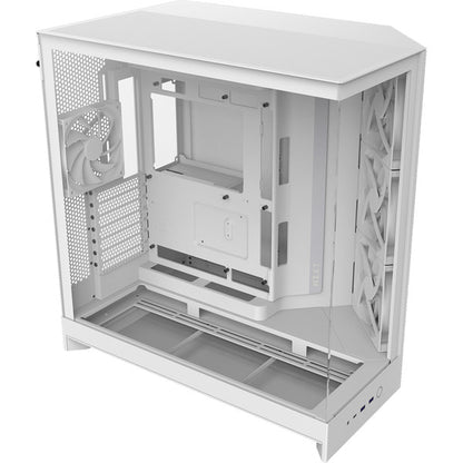 NZXT H9 Flow (Λευκό, Ματ, Tempered Glass x 2)