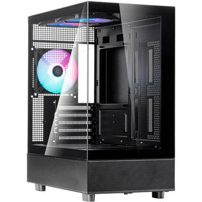 Silverstone Technology Lucid 04 (schwarz, Tempered Glass x 2)
