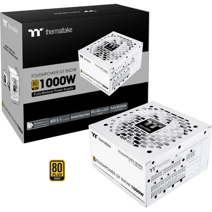 Thermaltake Toughpower GT Snow 1000W (weiß, 1x 12-Pin High Power GPU, 5x PCIe, Kabelmanagement, 1000 Watt)
