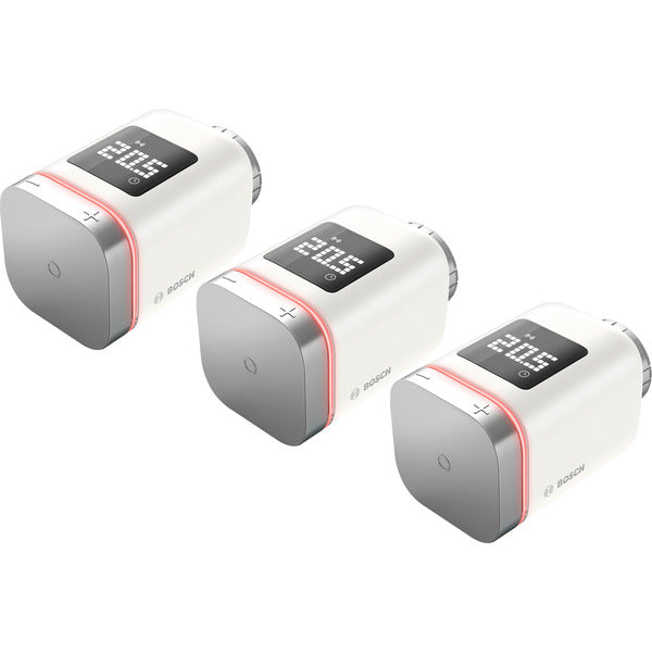 Bosch Smart Home Radiator Thermostat II [+M] Savings Bundle (White, 3-Pack)
