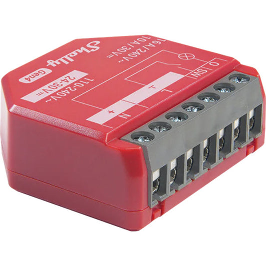 Shelly 1PM Gen4 (κόκκινο)