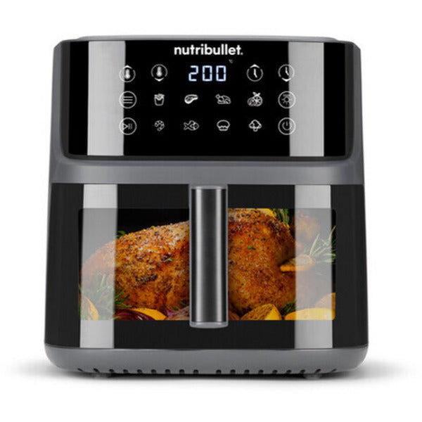Nutribullet Heißluftfritteuse CRISPLITE VISION (Schwarz/Silber)