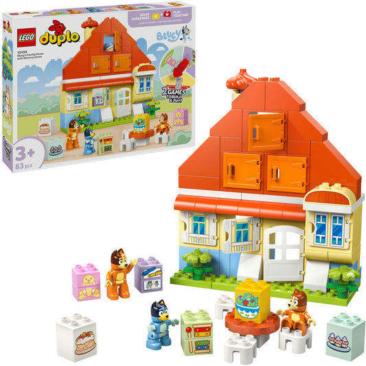 LEGO 10459 DUPLO Bluey: Το Οικογενειακό Σπίτι της Bluey με Παιχνίδι Μνήμης