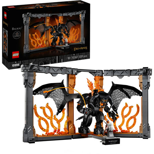 LEGO 10367 Icons Der Herr der Ringe: Balrog Bücherstütze