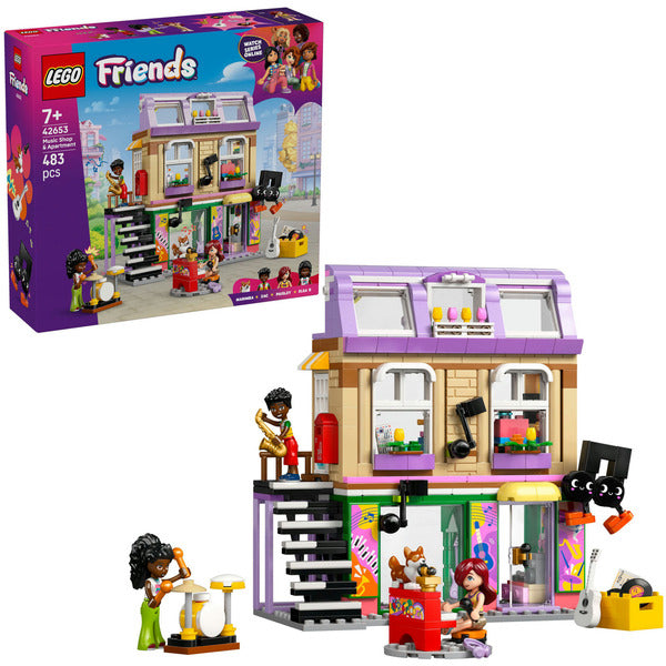 LEGO 42653 Friends Μουσικός Σταθμός & Διαμέρισμα