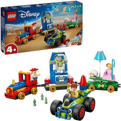 LEGO 43264 Disney Pixar Partyzug και Αυτοκίνητο RC Toy Story