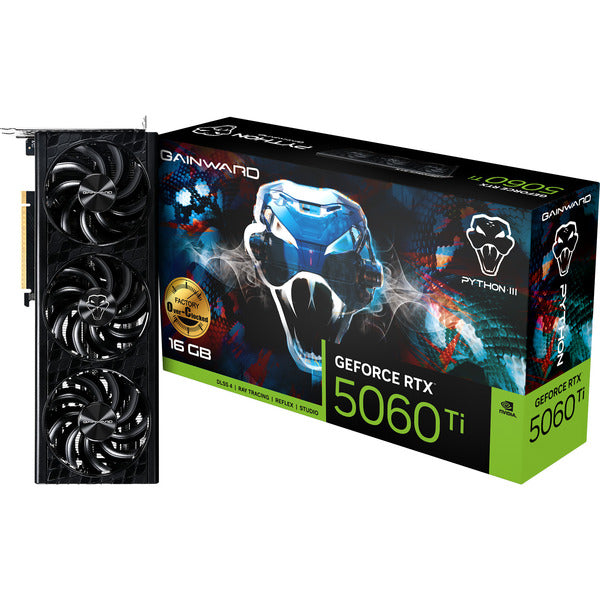 Gainward GeForce RTX 5060 Ti Python III OC 16GB (DLSS 4, 3x DisplayPort, 1x HDMI 2.1)