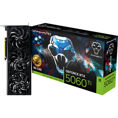 Gainward GeForce RTX 5060 Ti Python III OC 16GB (DLSS 4, 3x DisplayPort, 1x HDMI 2.1)