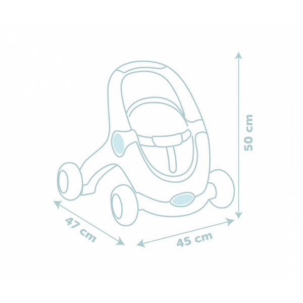 Simba-Dickie Little Smoby 3-in1 Lauflernwagen + Puppe