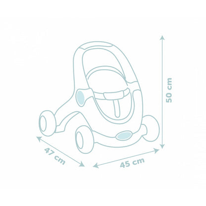 Simba-Dickie Little Smoby 3-in1 Lauflernwagen + Puppe