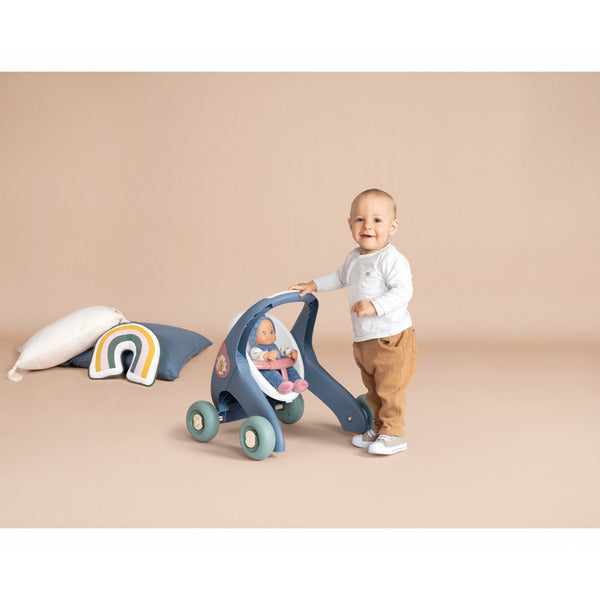 Simba-Dickie Little Smoby 3-in1 Lauflernwagen + Puppe