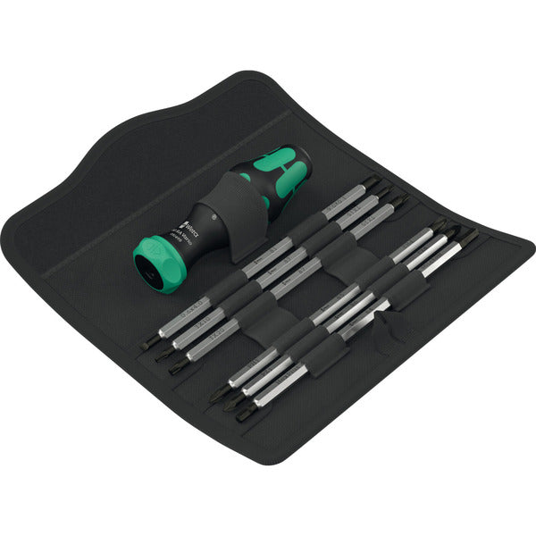 Wera Kraftform Kompakt Vario RA (schwarz/grün, 7-teilig, mit Ratschenfunktion)