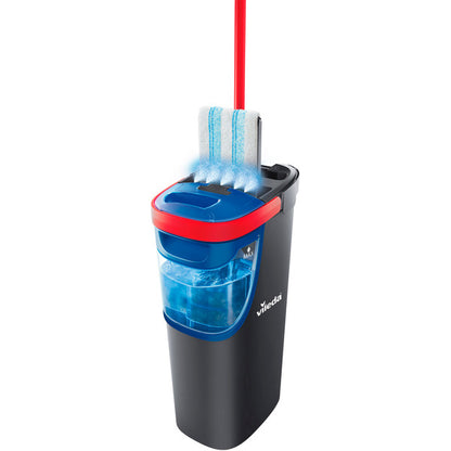Vileda H2PrO Flachwischer Set (schwarz/rot, mit Zweitanksystem)