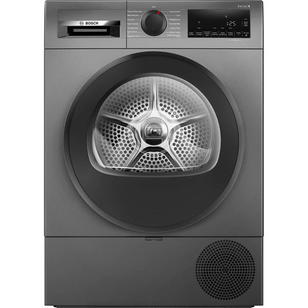 Bosch WQG243DR10 Serie 6 (Ασημί/Μαύρο) - Στεγνωτήριο με Αντλία Θερμότητας