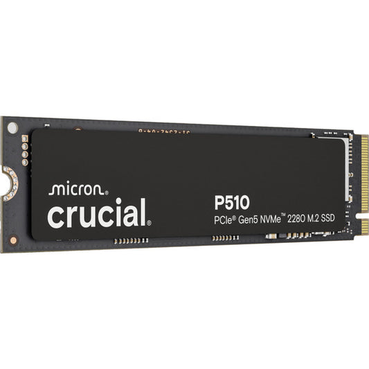 Crucial P510 1 TB SSD - Μαύρος, PCIe 5.0 x4, NVMe, M.2 2280