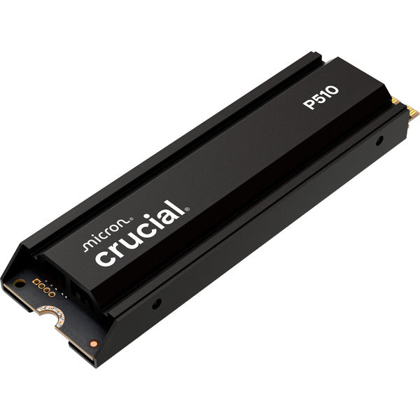 Crucial P510 2 TB mit Kühlkörper (schwarz, PCIe 5.0 x4, NVMe, M.2 2280)