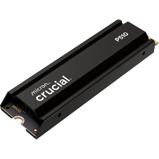 Crucial P510 2 TB mit Kühlkörper (schwarz, PCIe 5.0 x4, NVMe, M.2 2280)