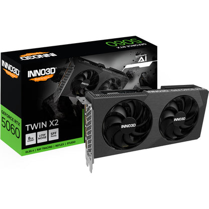 Inno3D GeForce RTX 5060 TWIN X2 8GB (DLSS 4, 3x DisplayPort, 1x HDMI 2.1)