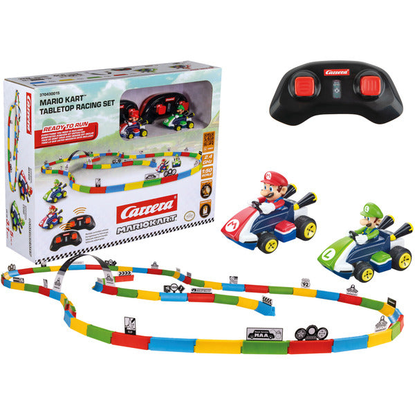 Carrera 2,4GHz Mario Kart Tabletop Racing Set - Mario & Luigi
