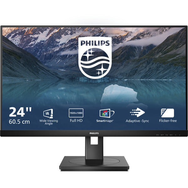 Philips 242S9JML (60.5 cm (23.8 Zoll), schwarz, FullHD, VA, USB-Hub, Adaptive-Sync, Lautsprecher)