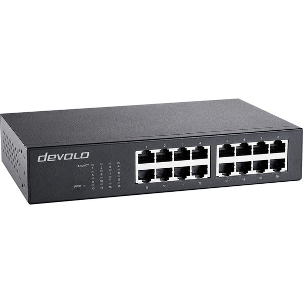 Devolo Gigabit Ethernet Switch 16 Θύρες 7235 (μαύρος)